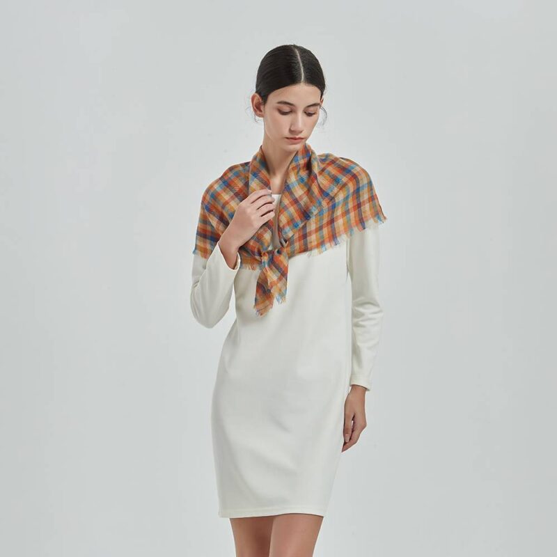 Lien Square Federleichter Kaschmirschal Wrap – Bild 3