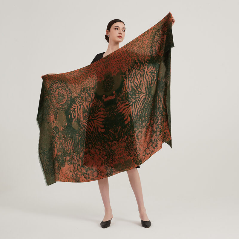 Amina Featherlight Wool Scarf Wrap – Image 2