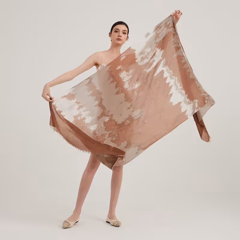 Kaela Featherlight Cashmere Scarf Wrap - Image 2