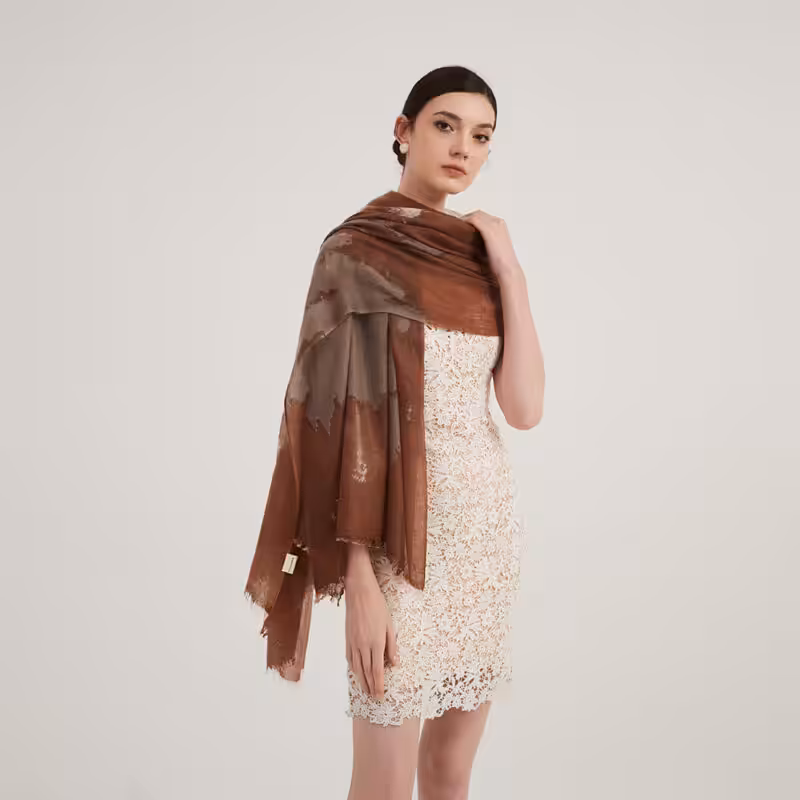 Kaela Featherlight Cashmere Scarf Wrap - Image 3