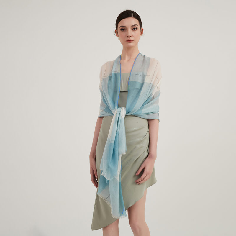 Liana Featherlight Wool Scarf Wrap - Image 3