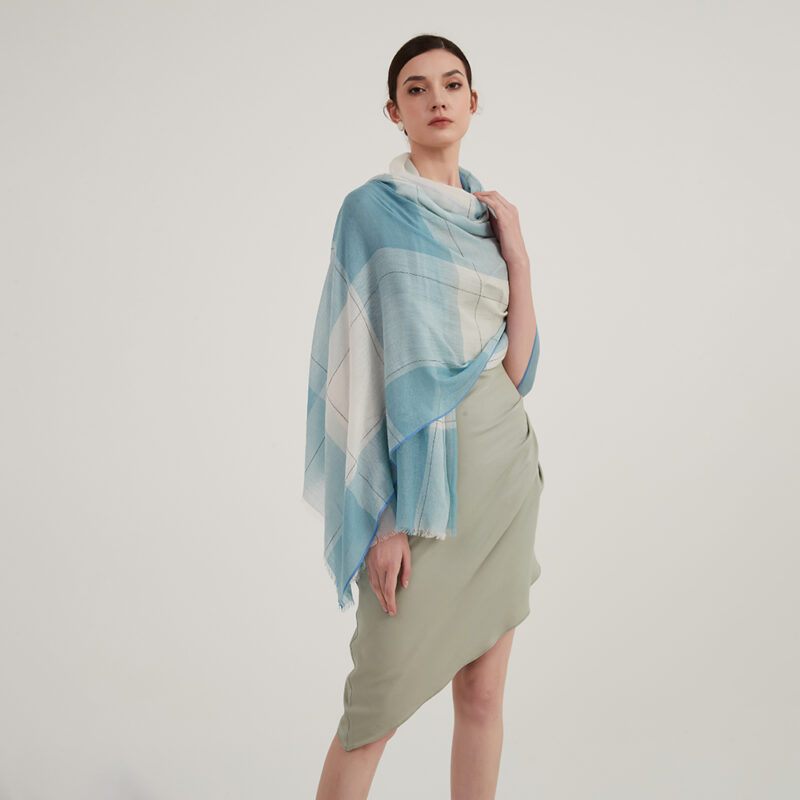 Liana Featherlight Wool Scarf Wrap - Image 4