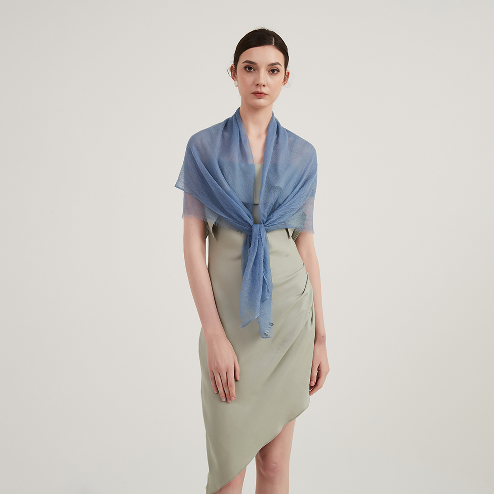 Lilia Square Featherlight Cashmere Scarf