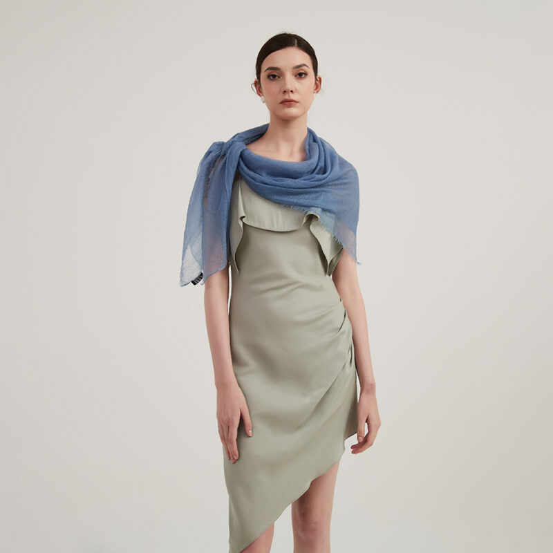 Lilia Square Featherlight Cashmere Scarf - Image 3