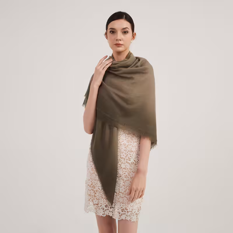 Lora Gradient Featherlight Cashmere Scarf Wrap – Image 4