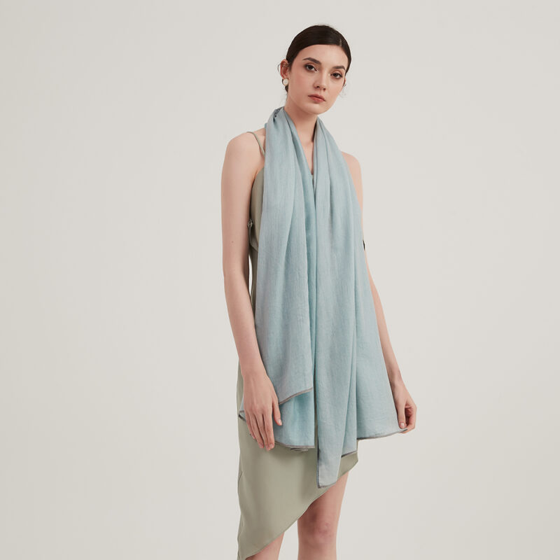 Vika Featherlight Wool Scarf Wrap - Image 3