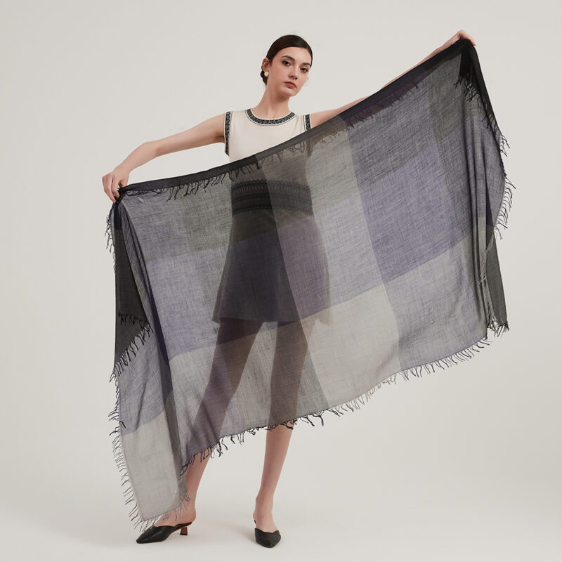 Yasna Featherlight Cashmere Scarf Wrap - Image 2