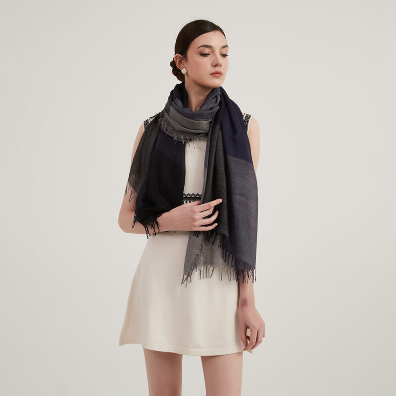 Yasna Featherlight Cashmere Scarf Wrap - Image 4