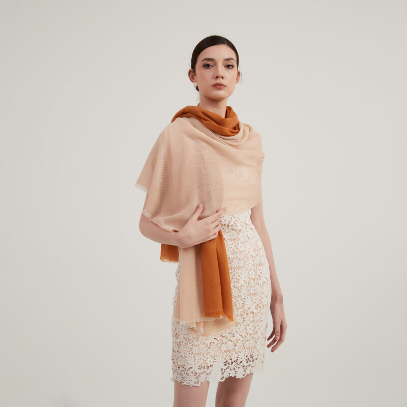 Elena Featherlight Cashmere Scarf Wrap - Image 5