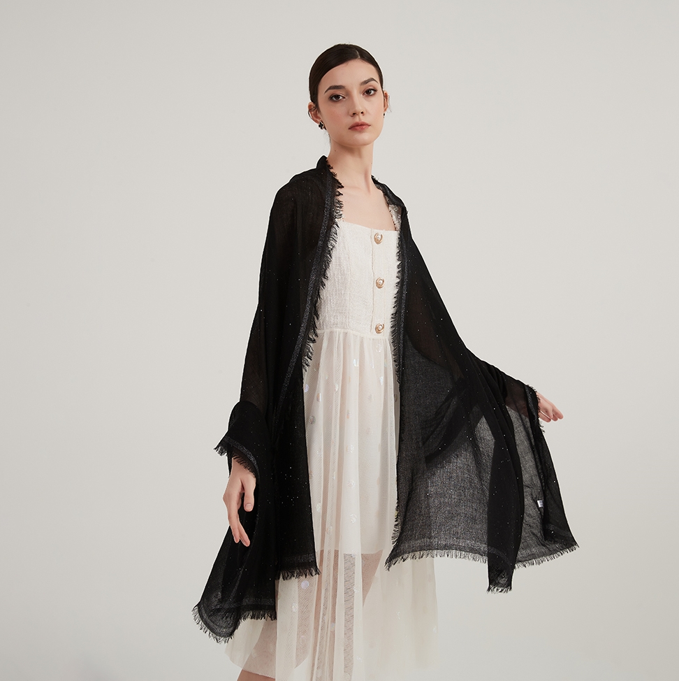 cynthia 527(1) Amelia Featherlight Wool Scarf Wrap - Image 1