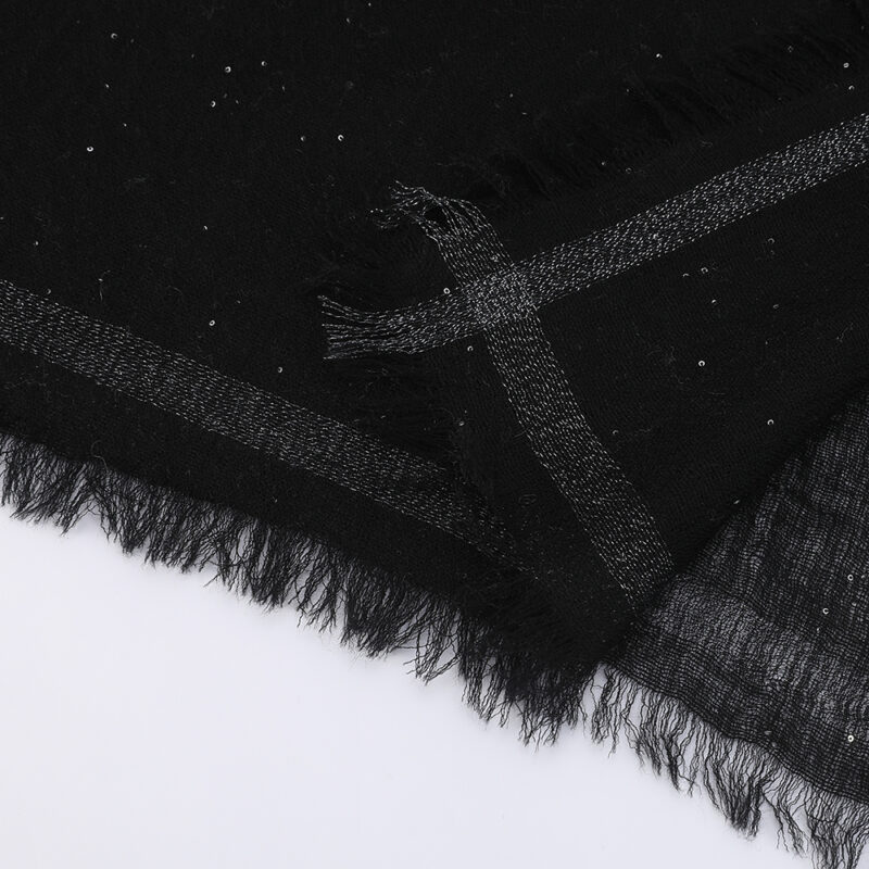 Amelia Featherlight Wool Scarf Wrap - Image 6