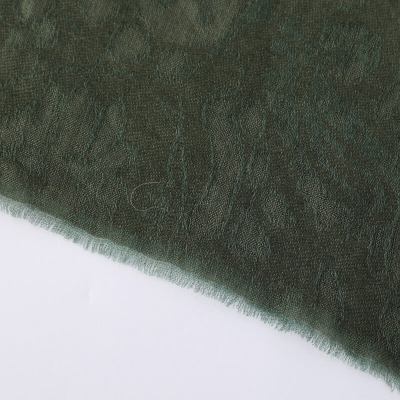 Elia Featherlight Lambswool Scarf Wrap - Hunter Green - Image 6