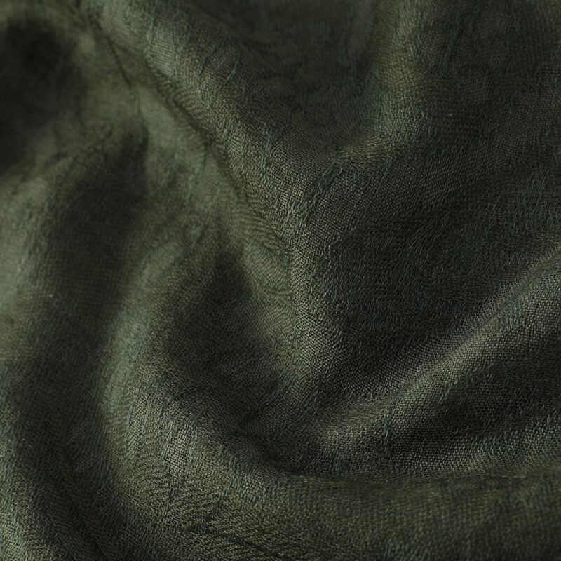 Elia Featherlight Lambswool Scarf Wrap - Hunter Green - Image 5