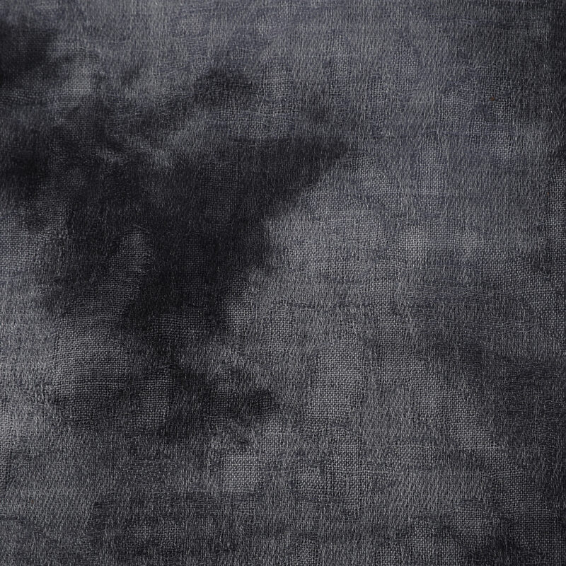 Sciarpa avvolgente in lana d'agnello Elia Featherlight - Grigio scuro - immagine 5