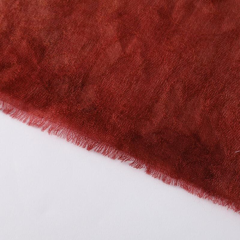 Elia Featherlight Lambswool Scarf Wrap - Burgundy - Image 6