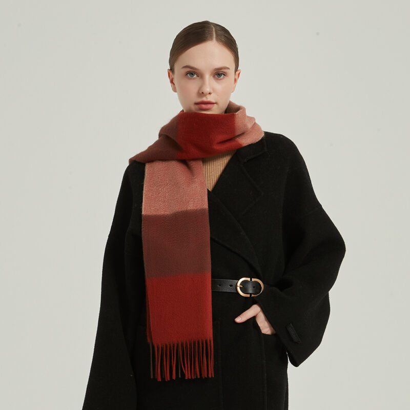 Anya Check Cashmere Scarf - Image 3