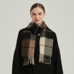 Elsa Check Cashmere Scarf