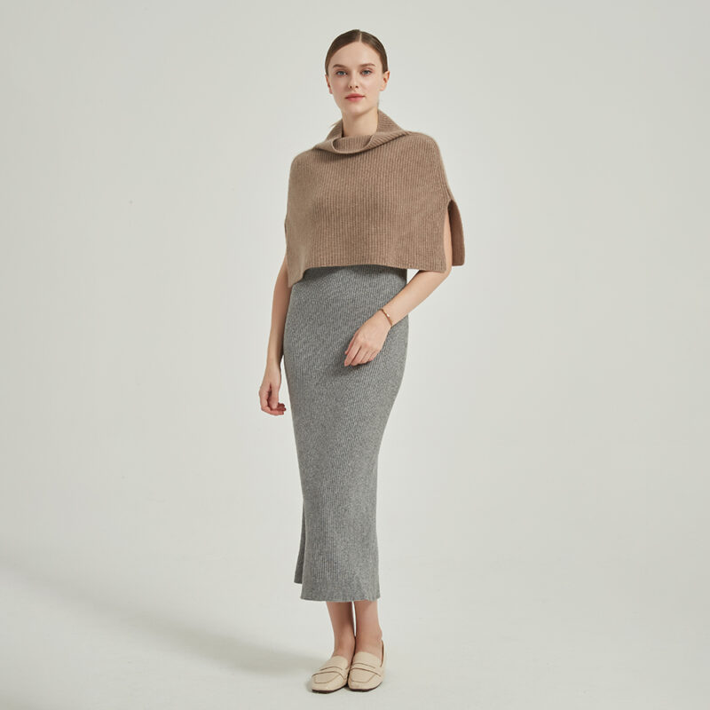 Kendra Cashmere Half Poncho - Image 2