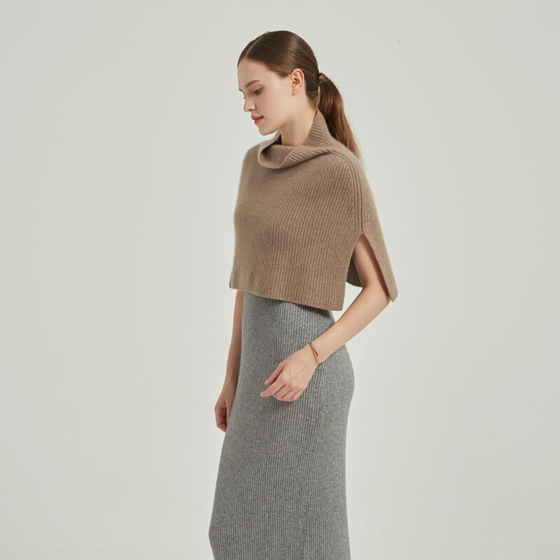 Kendra Cashmere Half Poncho - Image 3
