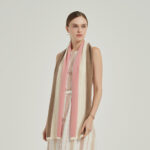 Kyla Stripe Cashmere Scarf
