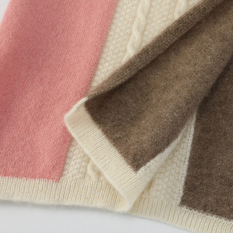 Kyla Stripe Cashmere Scarf - Image 7