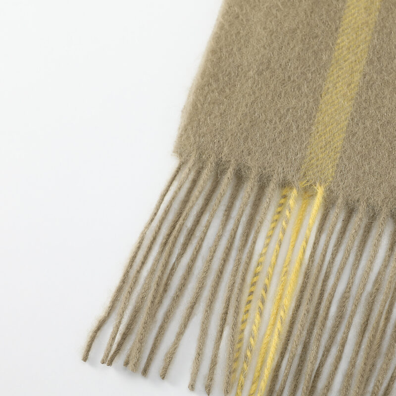 Yana Check Cashmere Scarf - Image 7