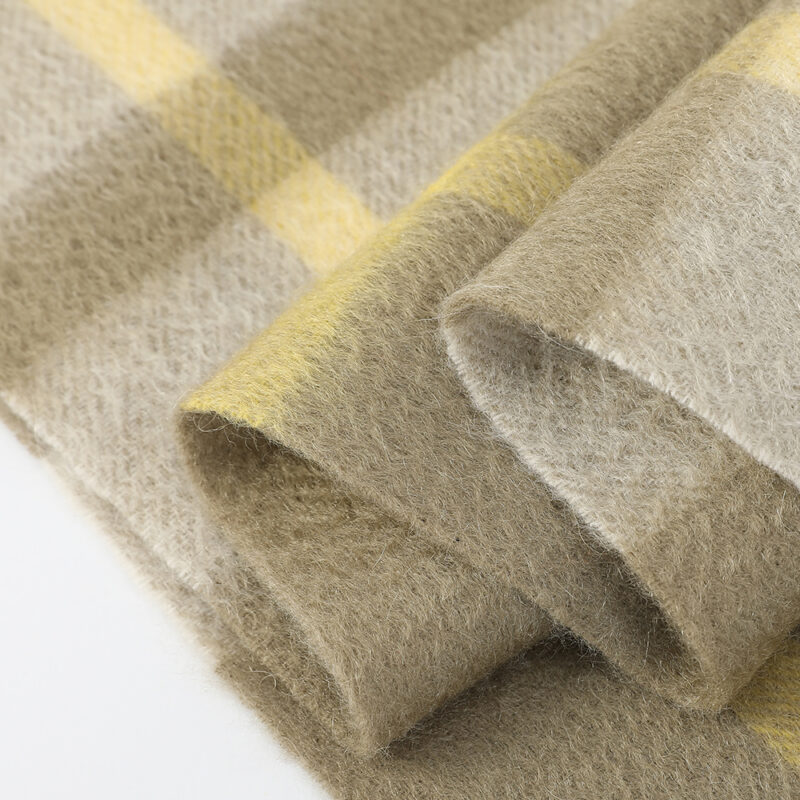 Yana Check Cashmere Scarf - Image 6