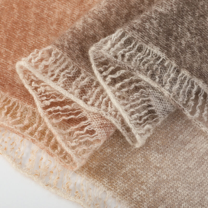 Eileen Cloudlight Cashmere Scarf Wrap - Tangerine - Image 7