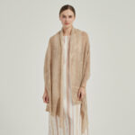 Dana Cloudlight Cashmere Scarf Wrap - Beige