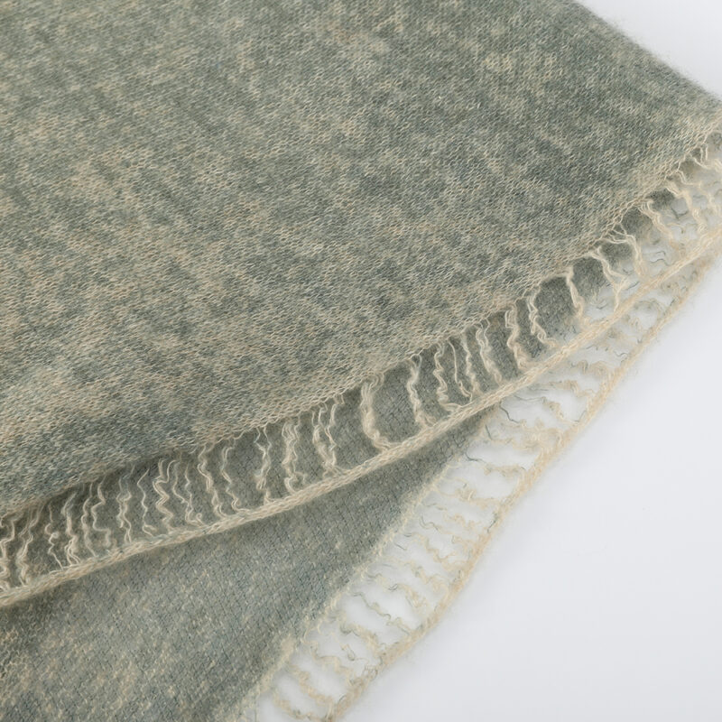 Eileen Cloudlight Cashmere Scarf Wrap - Laurel Green - Image 6