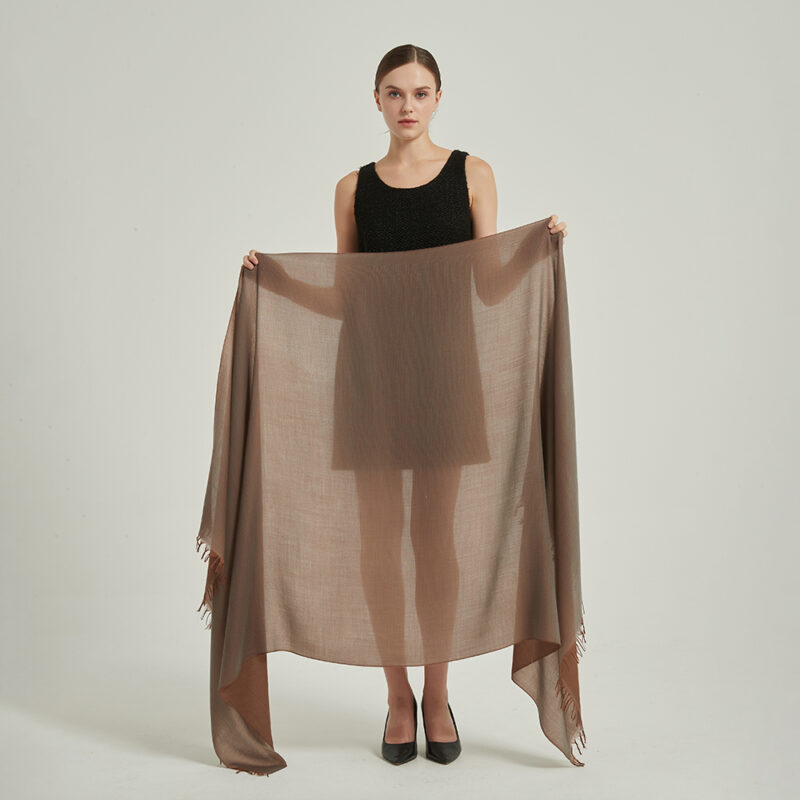 Lena Reversible Featherlight Cashmere Scarf Wrap - Image 2
