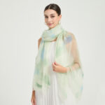 Amira Featherlight Cashmere Scarf Wrap - Mint