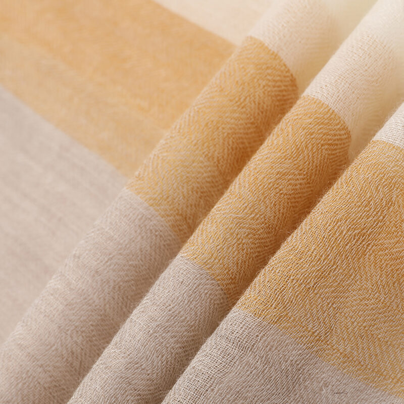 Evie Featherlight Cashmere Scarf Wrap - Beige - Image 5