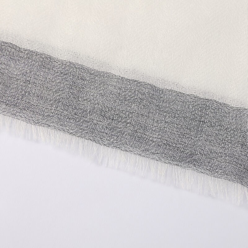 Evie Featherlight Cashmere Scarf Wrap - Beige - Image 6