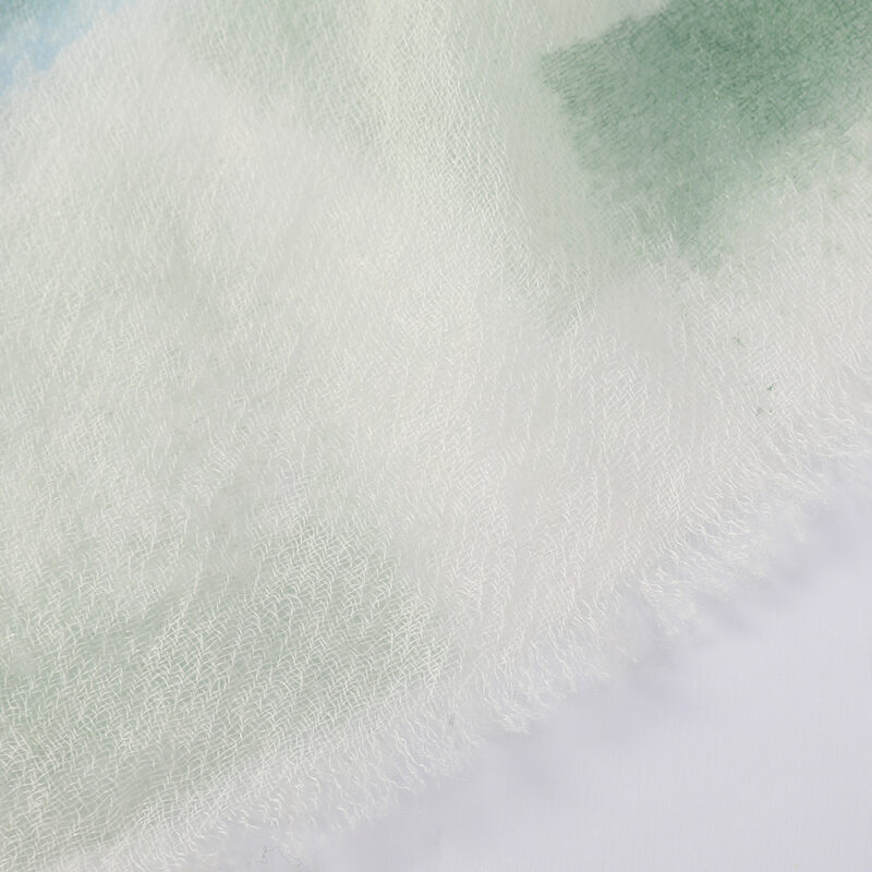 Amira Featherlight Cashmere Scarf Wrap - Mint - Image 5