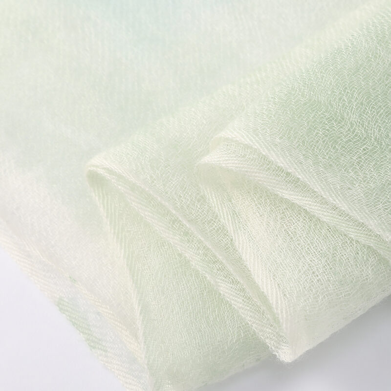Amira Featherlight Cashmere Scarf Wrap - Mint - Image 7