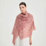 Sciarpa Fiona Featherlight in lana d'agnello - Rosso chiaro