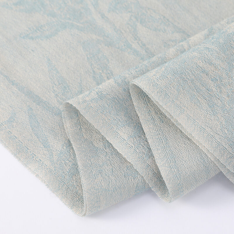 Fiona Featherlight Lambswool Scarf Wrap - Powder Blue - Image 6