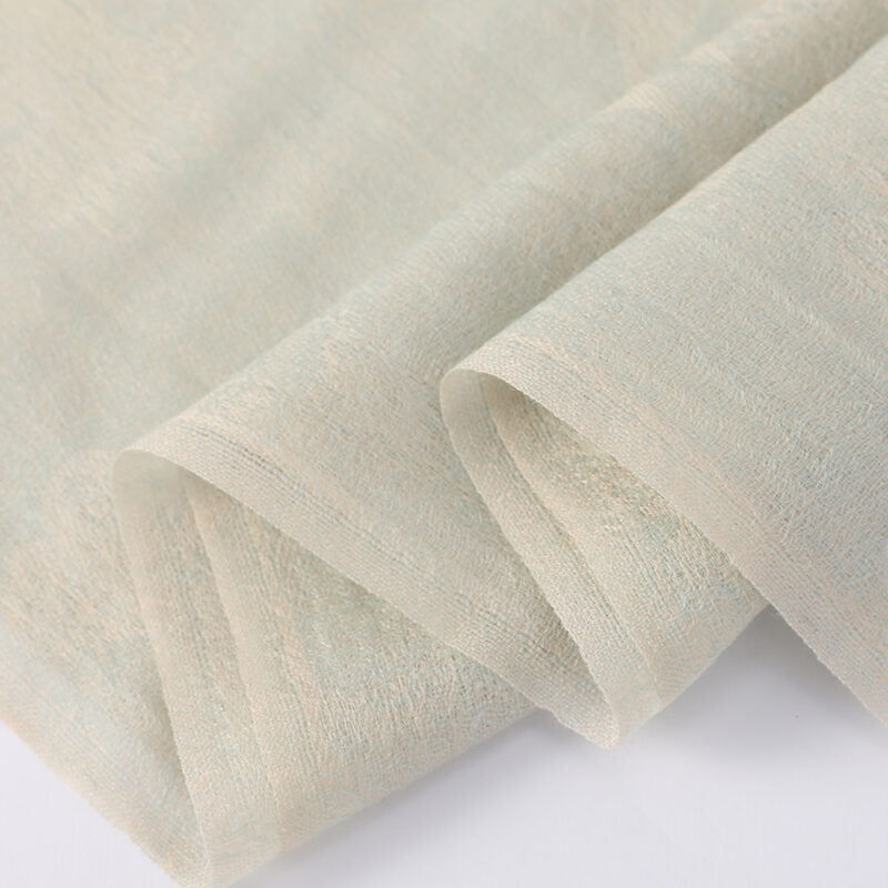 Fiona Featherlight Lambswool Scarf Wrap - Honeydew Green - Image 6