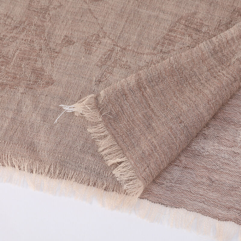 Fiona Featherlight Lambswool Scarf Wrap - Khaki - Image 6