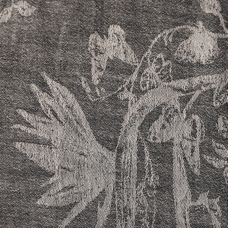 Fiona Featherlight Lambswool Scarf Wrap - Black - Image 5