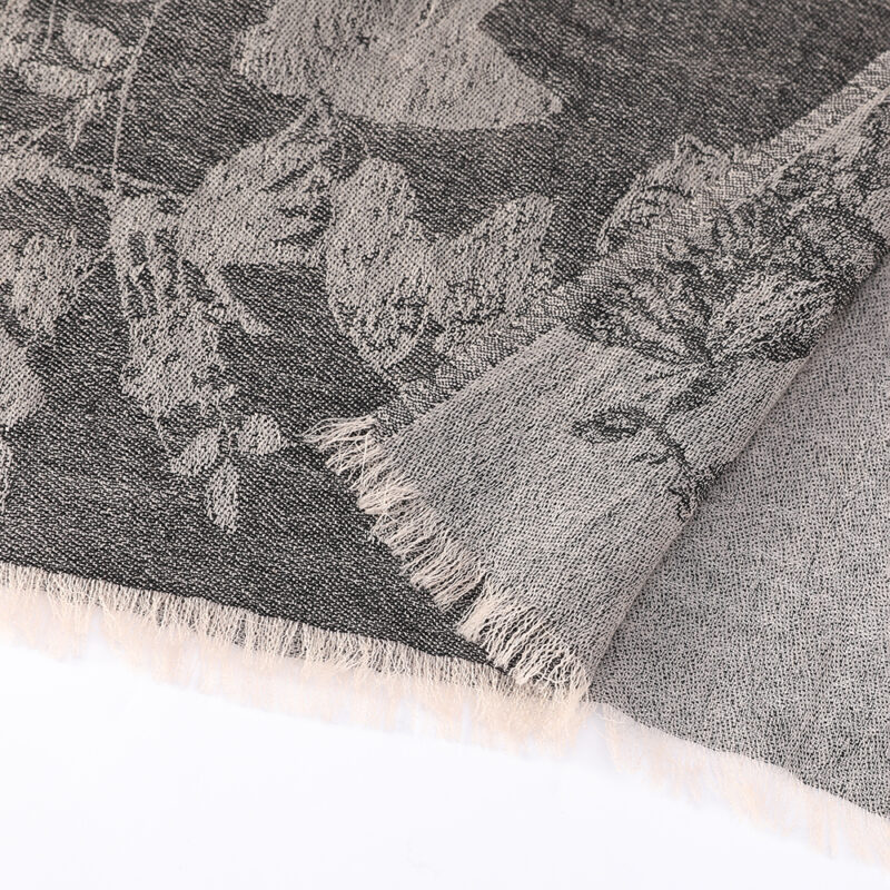 Fiona Featherlight Lambswool Scarf Wrap - Black - Image 7