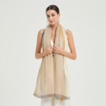 Evie Featherlight Cashmere Scarf Wrap - Beige