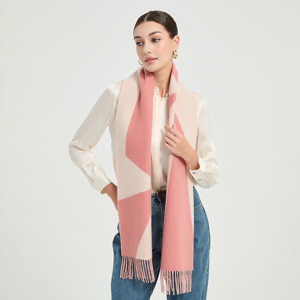 jules 9949 Jules Lambswool Scarf - Coral - Image 1