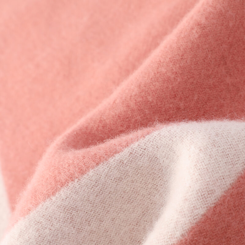 Jules Lambswool Scarf - Coral - Image 5