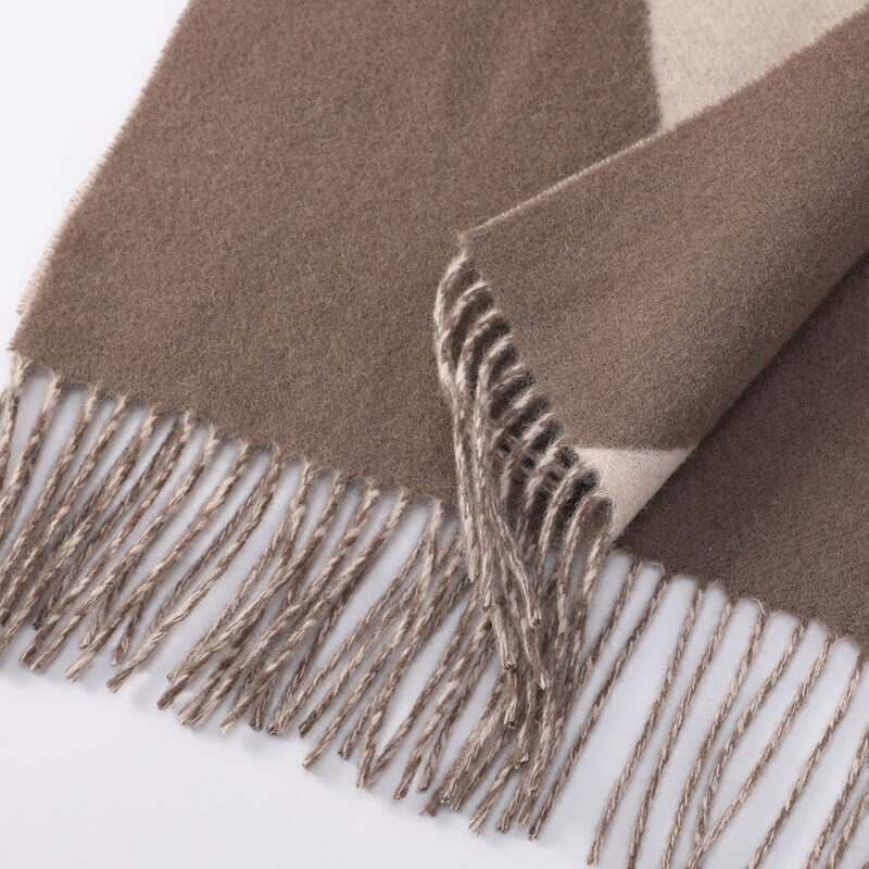 Sciarpa Jules in lana d'agnello - Taupe - immagine 7