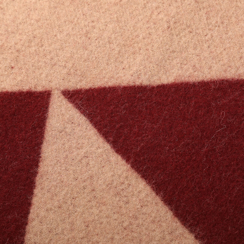 Jules Lambswool Scarf - Burgundy - Image 5