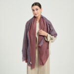 Maya Reversible Featherlight LambsWool Scarf Wrap - Desert Rose