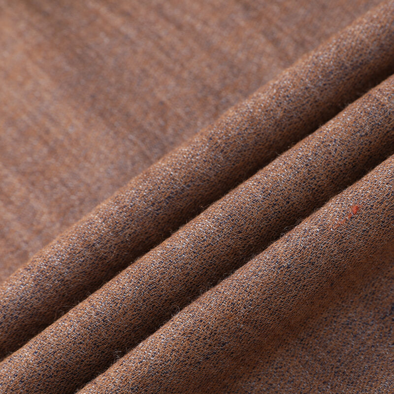 Maya Reversible Featherlight LambsWool Scarf Wrap - Khaki - Image 5