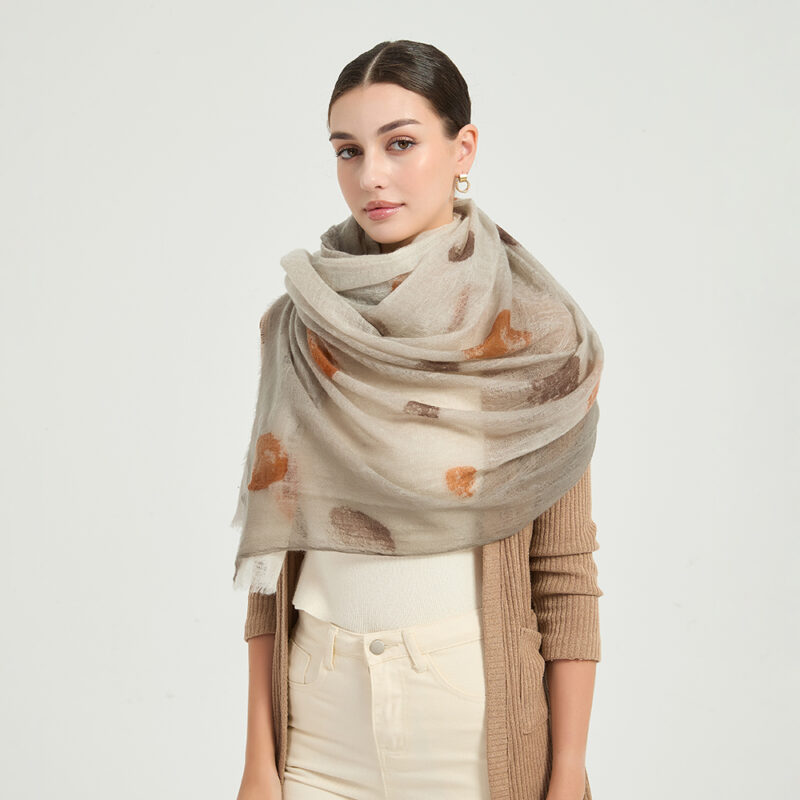 Naya Featherlight Cashmere Scarf Wrap - Image 3